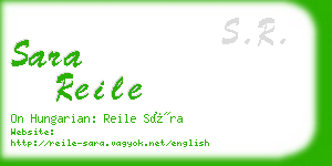 sara reile business card